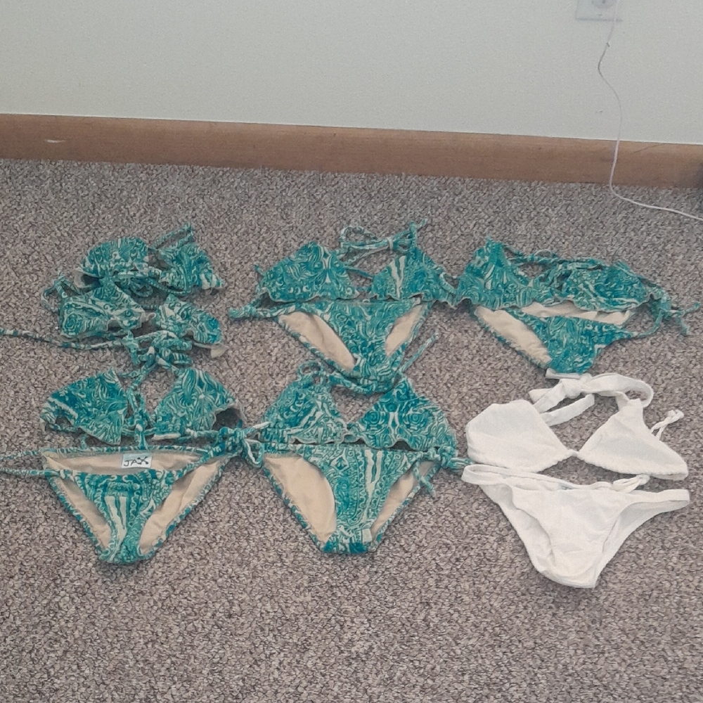 Jax Teal Green Swirl Bikini Set